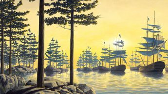 Оптическая иллюзия от художника Robert Gonsalves.