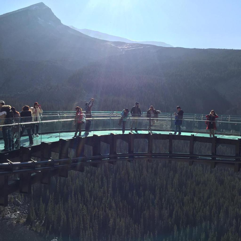 Небесный мост на леднике, Альберта, Канада