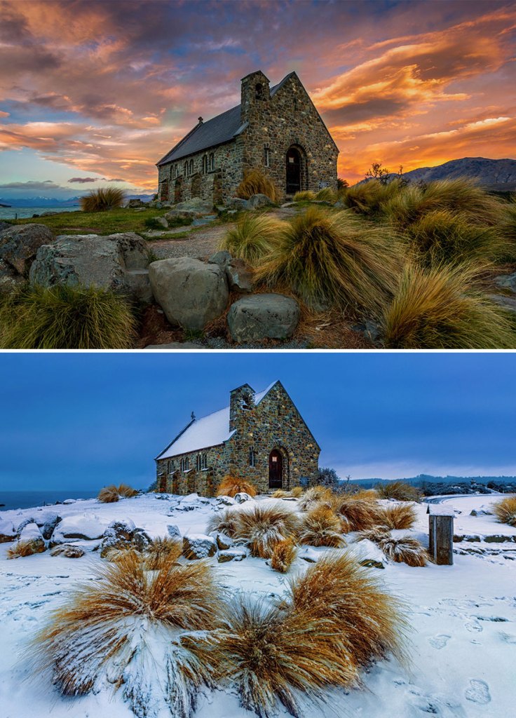 Церковь доброго пастыря, озеро Текапо, Новая Зеландия