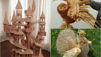 Скульптуры из дерева.