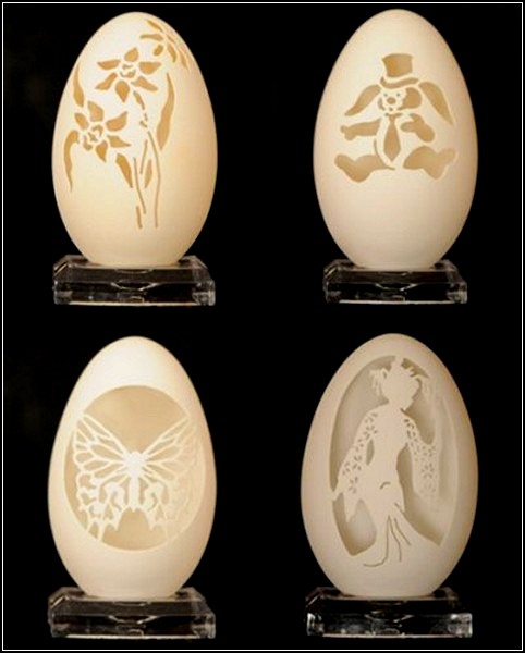 Резные яйца от Брайана Бейти (Brian Baity)